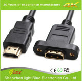 Panel Mount 2.0 HDMI Cable with Screw Lock