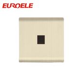 Modern Aluminum Plate Champagne Gold Tel and Data Socket