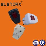 2 Pin Plug with Earth&Switch (P7055)
