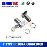 F Female Right Angle Solder PCB Mount RF Connector Adapter