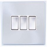 Screwless Range 3 Gang 2 Way Light Switch