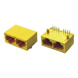 Network Plastic RJ45 1*2 Ports Connector Without Shielding