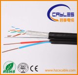 4pair 24AWG Bc Cat5e FTP 2power LAN Cable