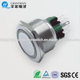 28mm 1no Nc/2no 2nc Resetable Self-Locking Flat Character Illuminated IP67 Ik10 Push Button Switch