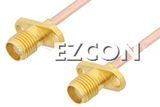SMA Female to SMA Female 2 Hole Flange Cable