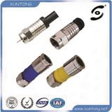 F Compression Plug Coaxial Connector RG6