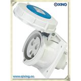 Cee/IEC IP67 32A 3p Blue Panel Mounted Socket