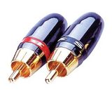 Gold Plated Male to Male RCA Adapter Metal Shell