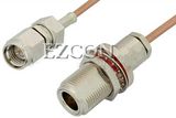 SMA Male to N Female Bulkhead Cable
