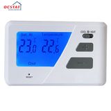 Convenient LCD Display Wired Room Thermostat with HVAC System