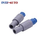 Plastic Cylindrical Push-Pull-Locking 5 Pins Plug