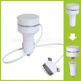 4 in 1 Retractable USB Cable and Mobile Phone Car Charger