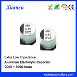 680UF 6.3V Ultra Low Impedance SMD Aluminum Electrolytic Capacitor