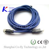 M12 Straight Female Circular Connector with Male RJ45 Plug