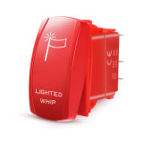 Laser Rocker Switch Backlit Car LED Light Bar Blue Light on-off 12V 20A