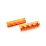 Multi-Ports 1X4 Side Entry Profile File RJ45 PCB Connector