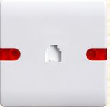 British Standard One Gang Internet/Telephone Socket F