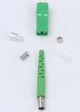 Sc/APC Simplex 2.0mm Fiber Optic Connector with Green Slotted Boot