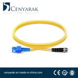 3 Meter Simple-Mode Duplex Fiber Optic Cable (9/125) Sc to St