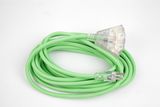 UL/ETL Certified Outdoor Cold-Weather Extension Cord with Triple-Tap Lighted Outlet