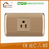 Cheap Price Gold Color Electrical 3pole Socket