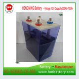 1.2V 600ah Ni-CD Battery for UPS, Railway, Substation.