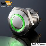 16mm Nickel Plated Brass Ring Momentary Pushbutton Switch