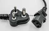 South Africa Power Cord with IEC C13 Plug