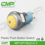 DOT Illuminated Push Button Switch with Blue Head