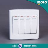 Igoto British Standard D3041 4 Gang 1 Way Switch