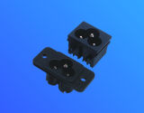 AC250V 15A Black 3 Pins IEC320 Inlet Power Plug Socket