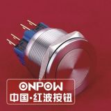 Onpow 25mm Spdt Momentary Stainless Steel Push Button Switch (GQ25-11/S) (Dia. 25mm) (CE, CCC, RoHS, REECH)