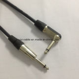 AV Cable, Guitar Cable, Speaker Cable Phone Cable, 6.35mm 1/4 Inch Plug, Angled Plug Phone Cable