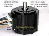 High Efficiency 10kw 48V/72V/96V Brushless Motor for Electric Motorbike Conversion