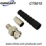 Male Crimp CCTV BNC Connector for Rg59 with Rubber Boot (CT5015)