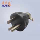 Mjer European Style VDE Power Cord AC 2pin Black Plug 15A 250V