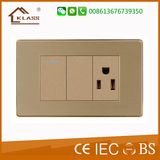 1gang +3pole Electrical Switch Socket