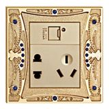Brass USB Socket / USB Charger / USB Wall Socket