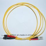 LC/St Sm Duplex Fiber Optic Patch Cord