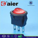 Red Illuminated on off CQC Rocker Switch