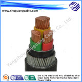 Flame Retardant XLPE Insulation PVC Sheath Armored Electric Power Cable