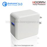 UK EU Us Qualcomm Quick Charge QC3.0 Wall Charger, QC 3.0 Adaptor, Mobile Accessories QC3.0 Travel Fast Phone Charger