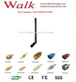 RP-SMA Male Rubber WiFi Antenna, Elbow 2.4GHz Rubber Antenna, Rotatable Bluetooth Antenna