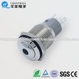 16mm 1no 1nc Resetable Self-Locking High Flat DOT Illuminated IP67 Ik10 Push Button Switch