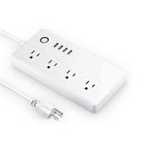 Power Strip with USB, Mibile Smart 4 Outlet Surge Protector Power Strip with 4 Port USB Charger