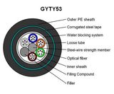 Steel Tape Longitudinal Armoured 2PE Sheath Fiber Optic Cable GYTY53