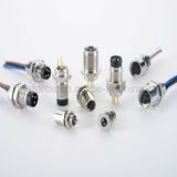 IP67 5pin M8 Male Panel Mount Connector for Sensor Rear Fastened