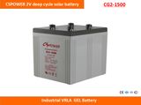 Cspower 2V1500ah Deep Cycle Gel Battery for Solar Power System, China Supplier
