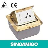 Brass Floor Socket Power Outlet Receptacle