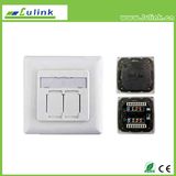 German Type Cat5e Shieled Integration Network Face Plate